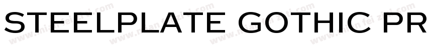 Steelplate Gothic Pro字体下载字体转换